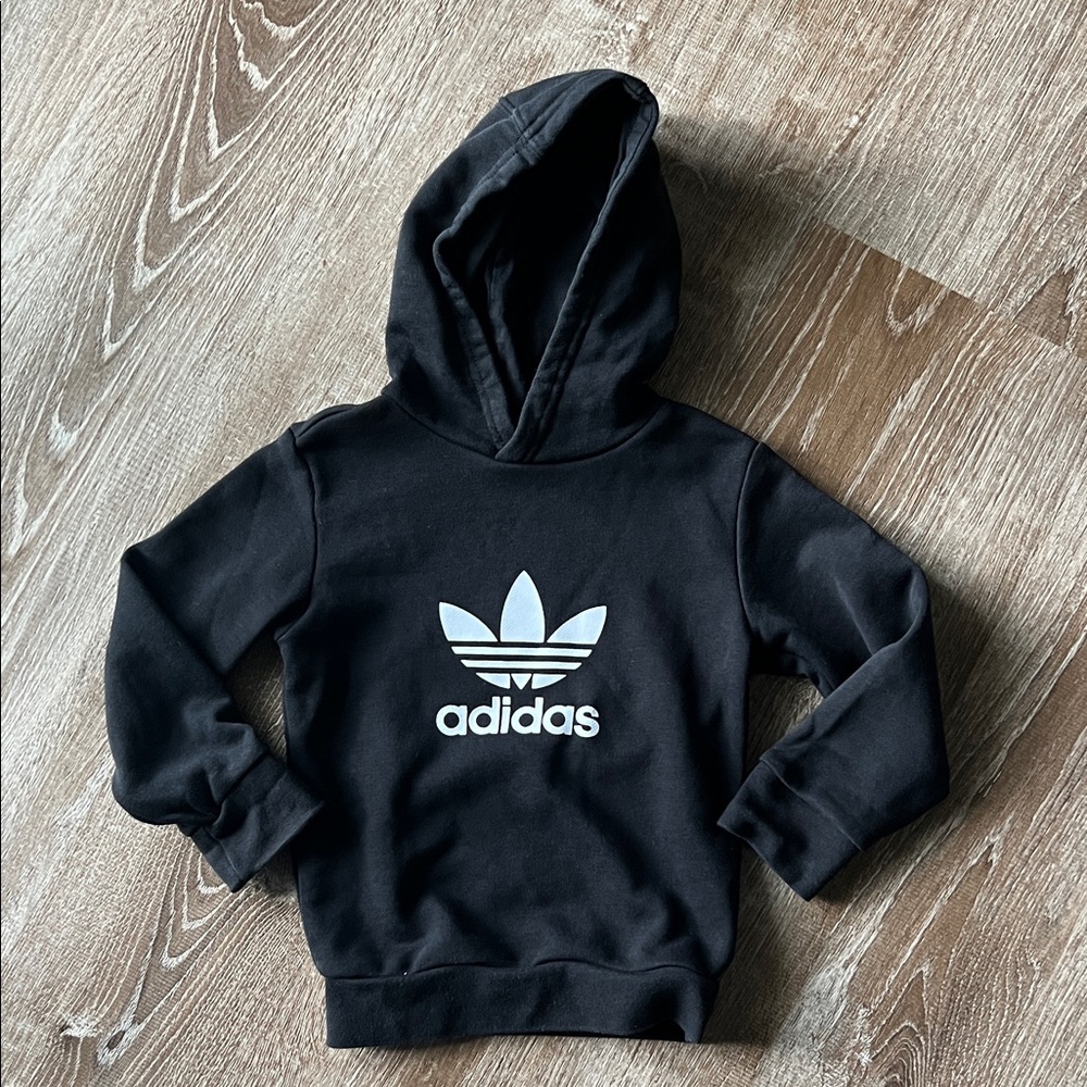 Adidas Black Hoodie Sweatshirt size 3T